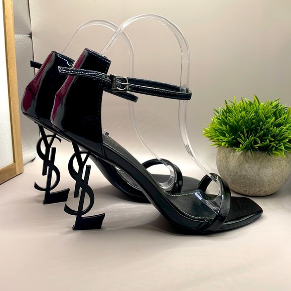Saint Laurent Shoes - SAINT LAURENT Paris OPYUM sandal black patent leather